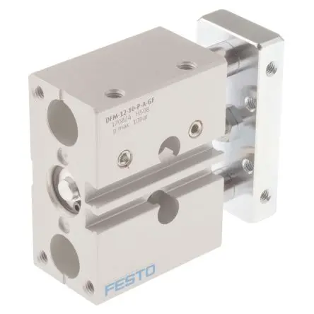 Produktfoto 1 von Festo DFM 170824 Pneumatik-Führungszylinder 10 mm Doppeltwirkend, Bohrung Ø 12 mm bis 10 bar