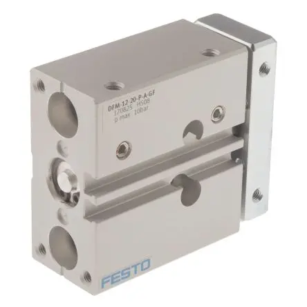 Produktfoto 1 von Festo DFM 170825 M5 M5 Pneumatik-Führungszylinder doppeltwirkend mit Kugellager, Bohrung Ø 12mm / Hub 20mm bis 10 bar