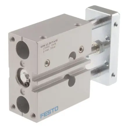 Produktfoto 1 von Festo DFM 170900 Pneumatik-Führungszylinder 20 mm Doppeltwirkend, Bohrung Ø 12 mm bis 10 bar