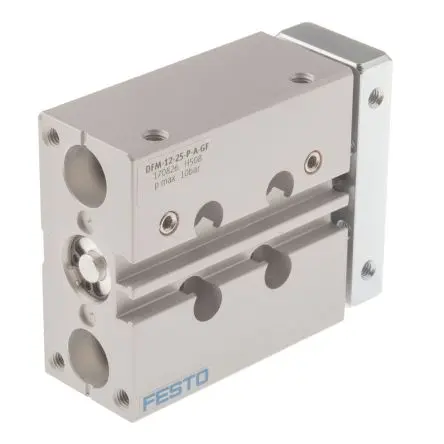 Produktfoto 1 von Festo DFM 170826 M5 M5 Pneumatik-Führungszylinder doppeltwirkend, Bohrung Ø 12mm / Hub 25mm bis 10 bar