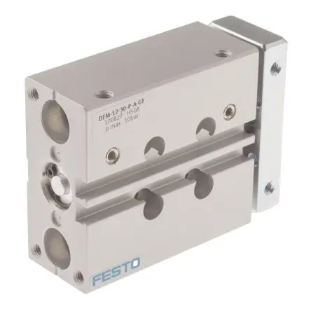 Produktfoto 1 von Festo DFM 170827 Pneumatik-Führungszylinder 30 mm Doppeltwirkend, Bohrung Ø 12 mm bis 10 bar