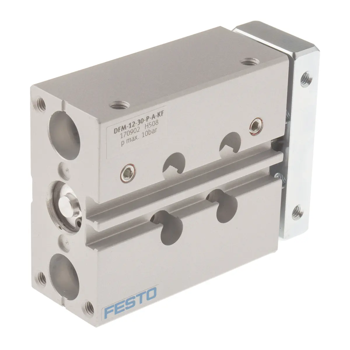 Produktfoto 1 von Festo DFM 170902 M5 Pneumatik-Führungszylinder doppeltwirkend, Bohrung Ø 12mm / Hub 30mm bis 10 bar