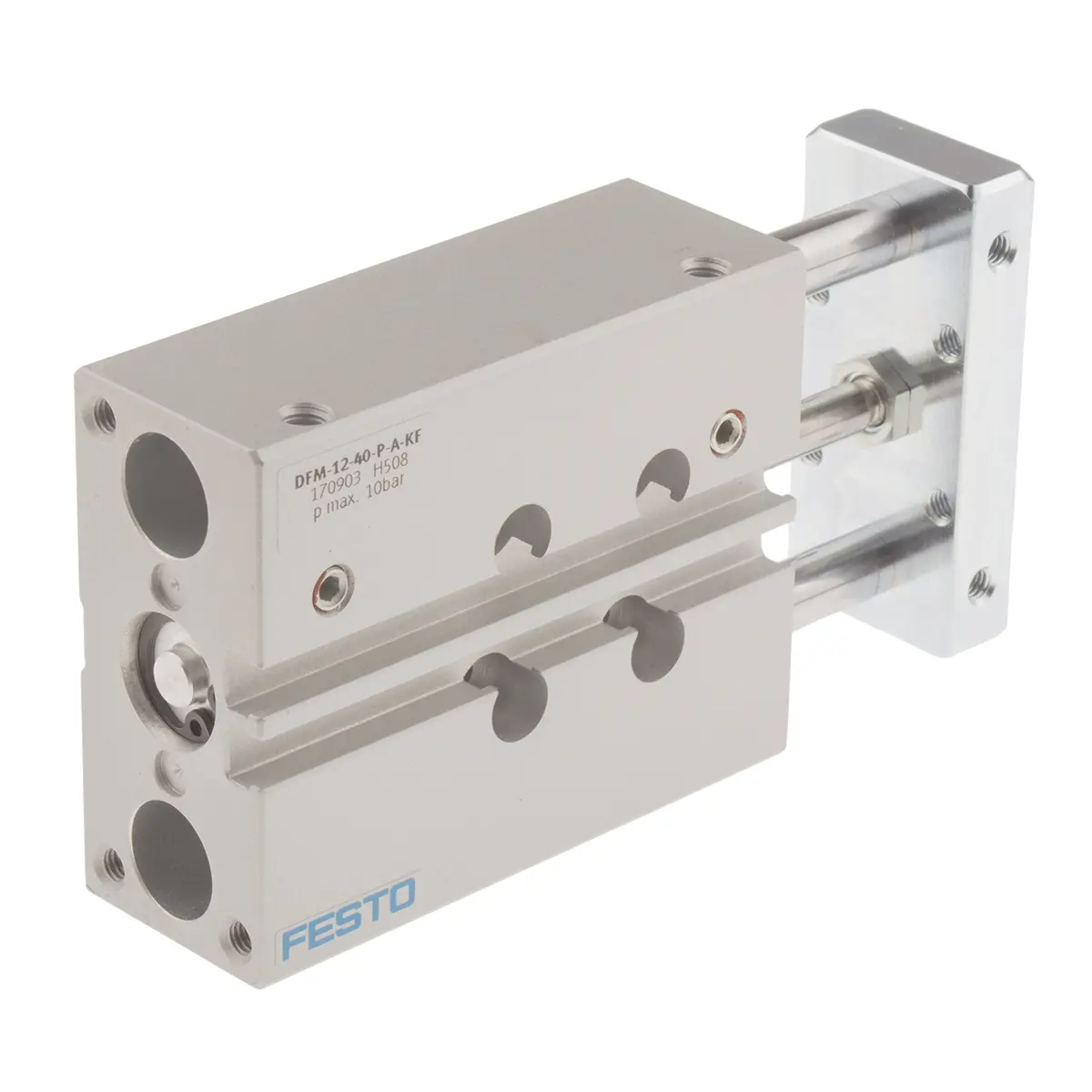 Produktfoto 1 von Festo DFM 170903 M5 Pneumatik-Führungszylinder doppeltwirkend, Bohrung Ø 12mm / Hub 40mm bis 10 bar