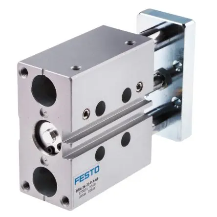 Produktfoto 1 von Festo DFM 170834 Pneumatik-Führungszylinder 25 mm Doppeltwirkend, Bohrung Ø 16 mm bis 10 bar
