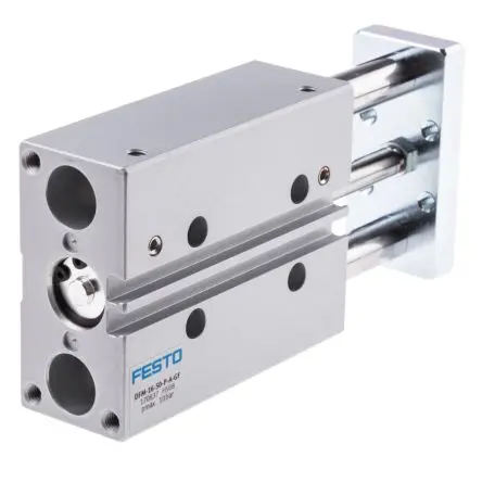 Produktfoto 1 von Festo DFM 170837 M5 Pneumatik-Führungszylinder doppeltwirkend, Bohrung Ø 16mm / Hub 50mm bis 10 bar