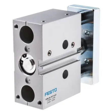 Produktfoto 1 von Festo DFM 170840 Pneumatik-Führungszylinder 20 mm Doppeltwirkend, Bohrung Ø 20 mm bis 10 bar