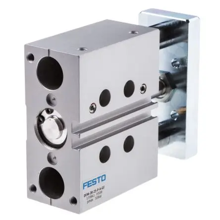 Produktfoto 1 von Festo DFM 170841 Pneumatik-Führungszylinder 25 mm Doppeltwirkend, Bohrung Ø 20 mm bis 10 bar