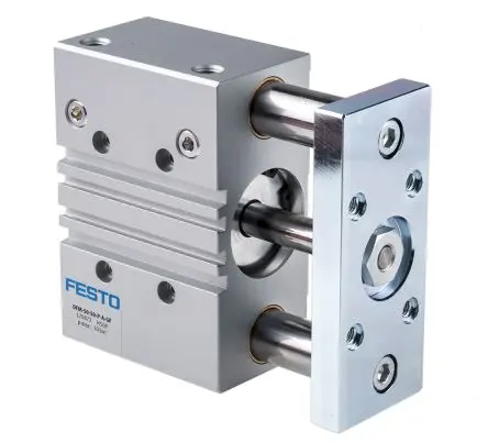 Produktfoto 1 von Festo DFM 170872 G1/4 Pneumatik-Führungszylinder doppeltwirkend mit Gleitlager, Bohrung Ø 50mm / Hub 50mm bis 10 bar