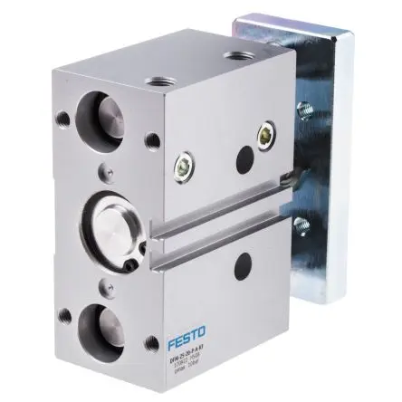 Produktfoto 1 von Festo DFM 170922 Pneumatik-Führungszylinder 20 mm Doppeltwirkend, Bohrung Ø 25 mm bis 10 bar