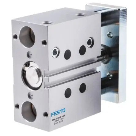 Produktfoto 1 von Festo DFM 170848 Pneumatik-Führungszylinder 25 mm Doppeltwirkend, Bohrung Ø 25 mm bis 10 bar