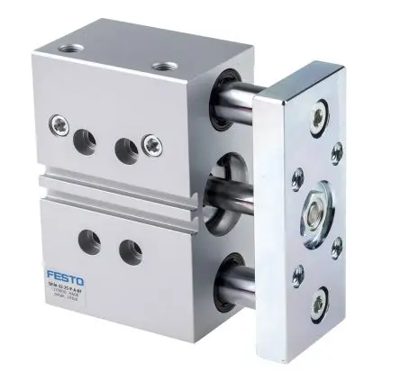Produktfoto 1 von Festo DFM 170930 Pneumatik-Führungszylinder 25 mm Doppeltwirkend, Bohrung Ø 32 mm bis 10 bar
