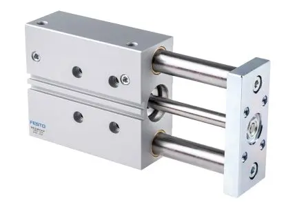 Produktfoto 1 von Festo DFM 170859 Pneumatik-Führungszylinder 80 mm Doppeltwirkend, Bohrung Ø 32 mm bis 10 bar