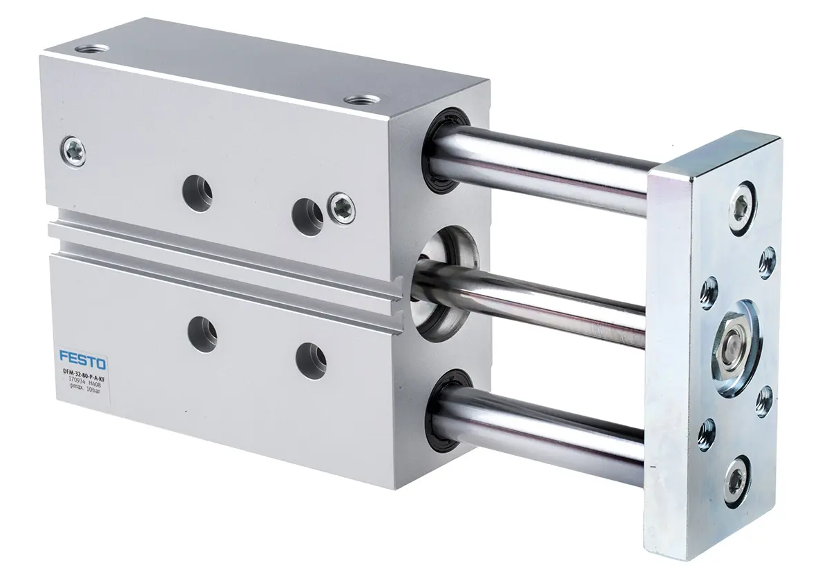 Festo DFM 170934 G1/8 Pneumatik-Führungszylinder doppeltwirkend, Bohrung Ø 32mm / Hub 80mm bis 10 bar