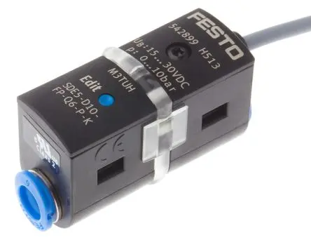 Produktfoto 1 von Festo Drucksensor, 0 bar bis 10 bar 12V dc, 24 V dc, IP40 50 °C