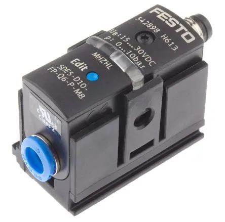 Produktfoto 1 von Festo Drucksensor, 0 bar bis 10 bar 15V dc, 30 V dc, IP40 50 °C