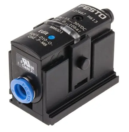 Produktfoto 1 von Festo Drucksensor, 0 bar bis 10 bar 15V dc, 30 V dc, IP40 50 °C