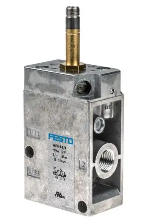 Produktfoto 1 von Festo 3/2-Wege, Geschlossen, Monostabil MFH Pneumatisches Magnetventil G, Elektrisch-betätigt