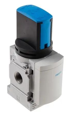 Produktfoto 1 von Festo, Drehknopf MS Pneumatik-Steuerventil, manuell, ISO 1179-1, ISO 228-1 G 1/4, Aluminium 541258