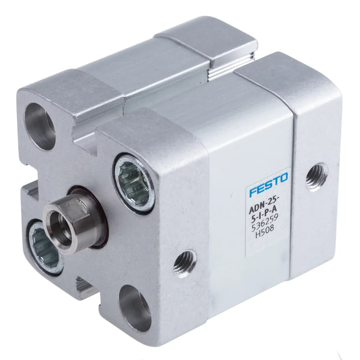 Produktfoto 1 von Festo ADN 536259 Pneumatikzylinder 5 mm Doppeltwirkend, Bohrung Ø 25 mm, bis 10 bar