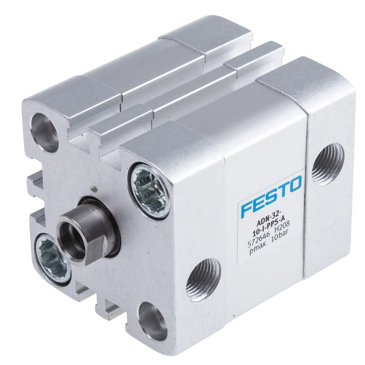 Produktfoto 1 von Festo ADN 572646 Pneumatikzylinder 10 mm Doppeltwirkend, Bohrung Ø 32 mm, bis 10 bar