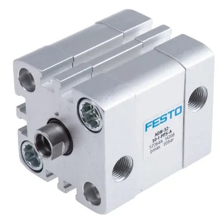 Produktfoto 1 von Festo ADN 572646 Pneumatikzylinder 10 mm Doppeltwirkend, Bohrung Ø 32 mm, bis 10 bar