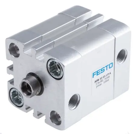 Produktfoto 1 von Festo ADN 536280 Pneumatikzylinder 15 mm Doppeltwirkend, Bohrung Ø 32 mm, bis 10 bar