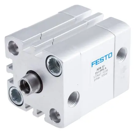 Produktfoto 1 von Festo ADN 572647 Pneumatikzylinder 15 mm Doppeltwirkend, Bohrung Ø 32 mm, bis 10 bar