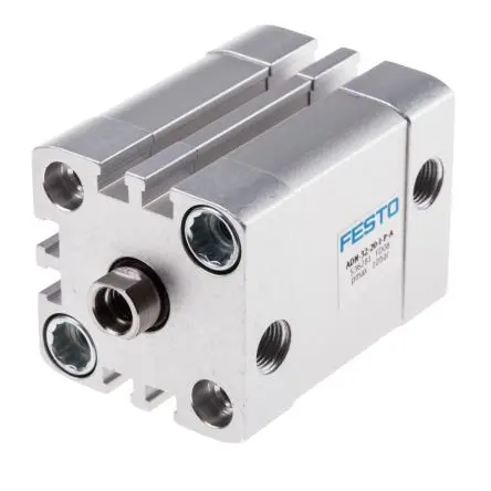 Produktfoto 1 von Festo ADN 536281, G 1/8 Pneumatikzylinder doppeltwirkend, Bohrung Ø 32mm / Hub 20mm, bis 10 bar