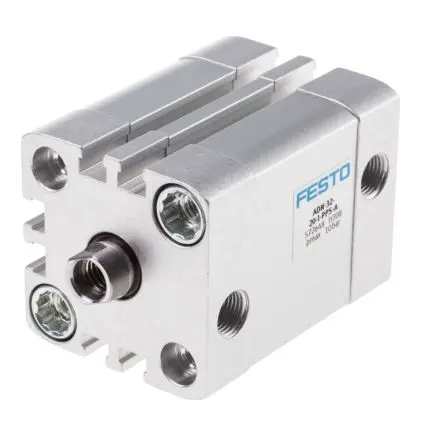 Produktfoto 1 von Festo ADN 572648 Pneumatikzylinder 20 mm Doppeltwirkend, Bohrung Ø 32 mm, bis 10 bar
