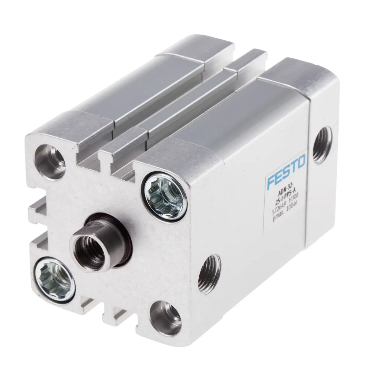 Produktfoto 1 von Festo ADN 572649 Pneumatikzylinder 25 mm Doppeltwirkend, Bohrung Ø 32 mm, bis 10 bar