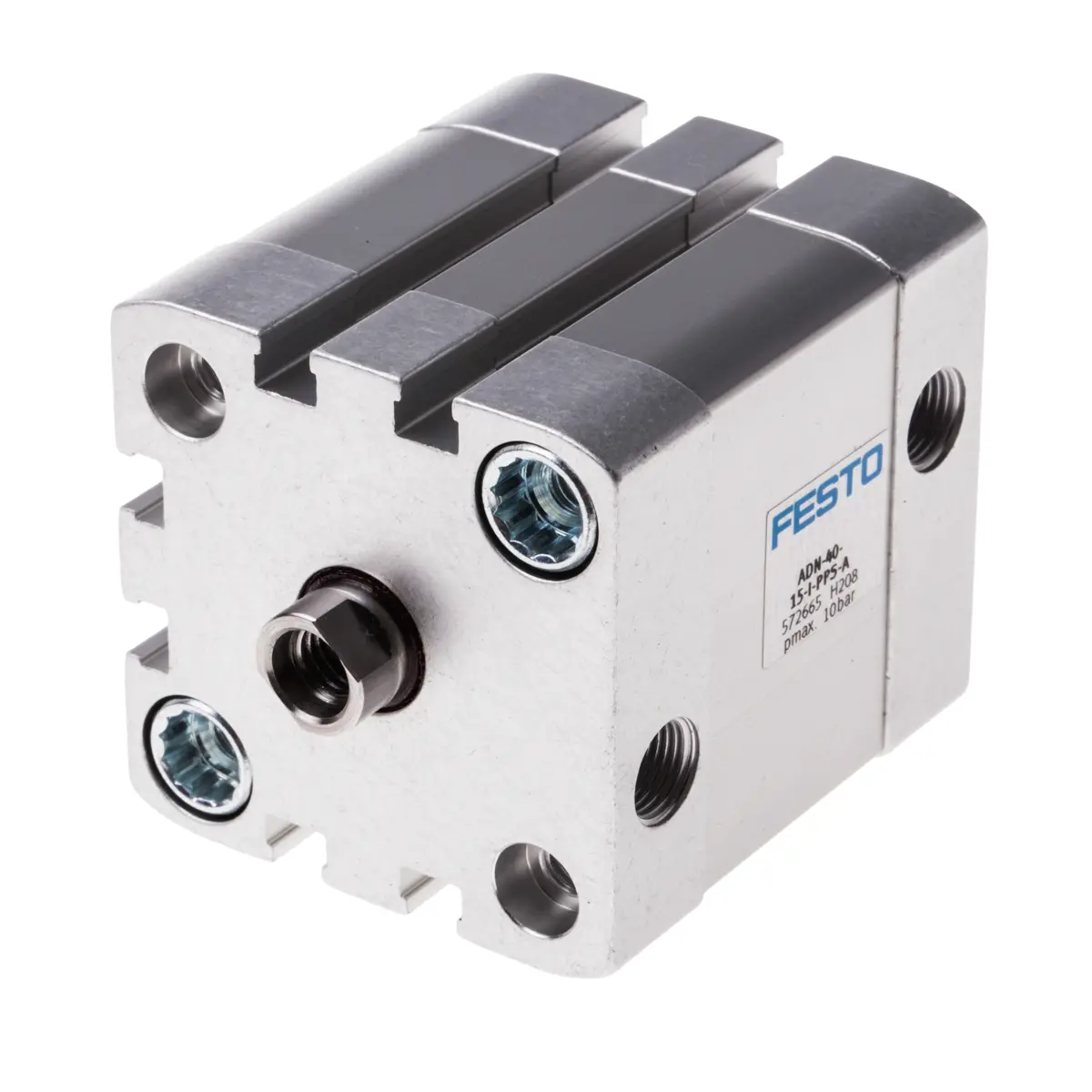 Produktfoto 1 von Festo ADN 572665 Pneumatikzylinder 15 mm Doppeltwirkend, Bohrung Ø 40 mm, bis 10 bar