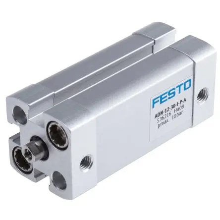 Produktfoto 1 von Festo ADN 536216 Pneumatikzylinder 30 mm Doppeltwirkend, Bohrung Ø 12 mm, bis 10 bar