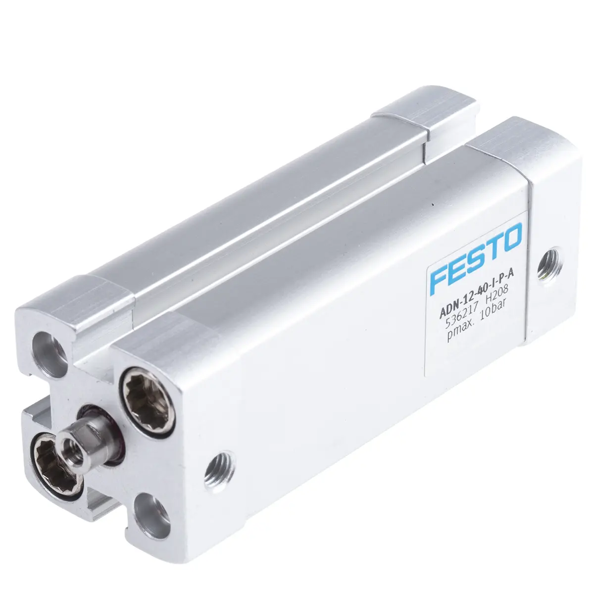 Produktfoto 1 von Festo ADN 536217 Pneumatikzylinder 40 mm Doppeltwirkend, Bohrung Ø 12 mm, bis 10 bar