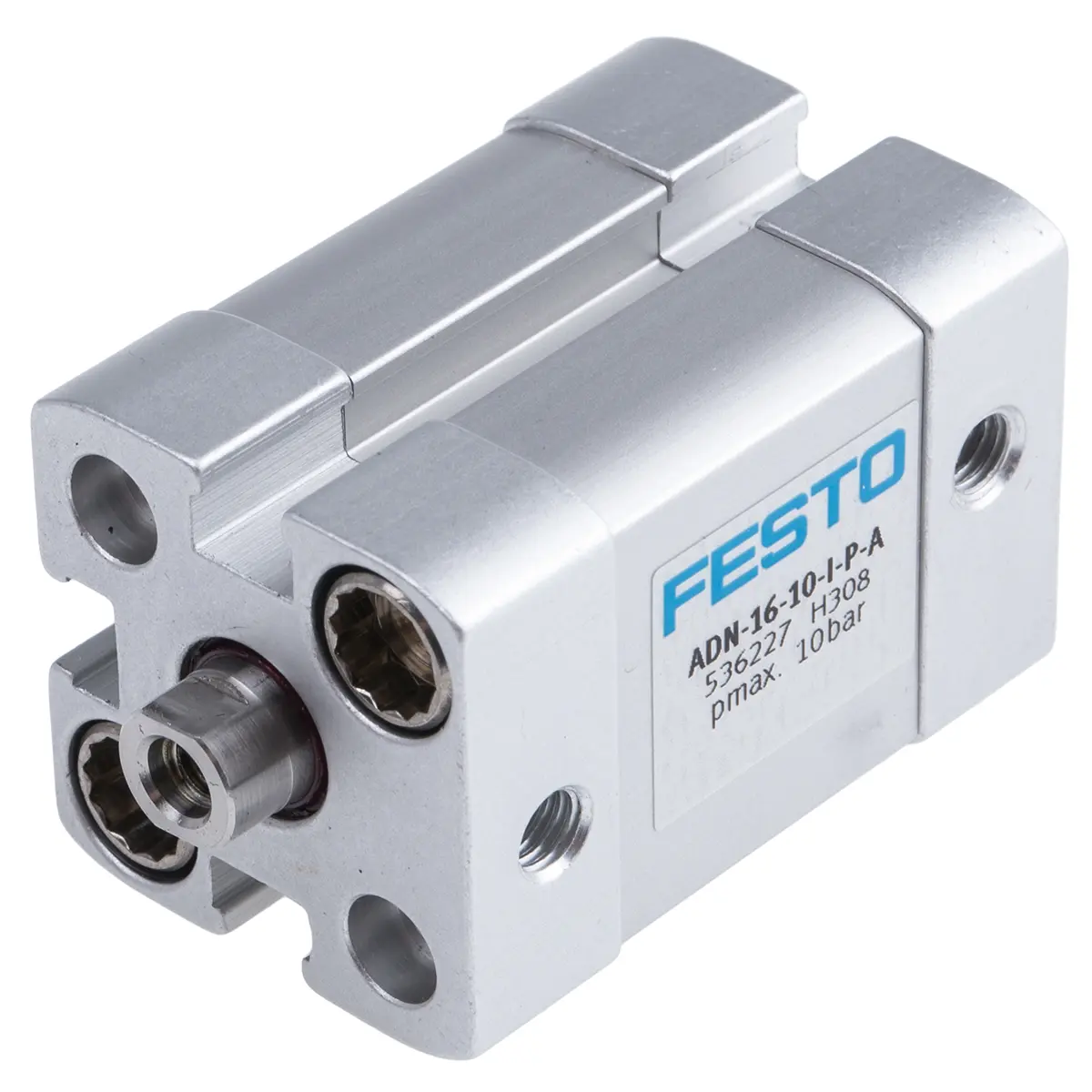 Produktfoto 1 von Festo ADN 536227 Pneumatikzylinder 10 mm Doppeltwirkend, Bohrung Ø 16 mm, bis 10 bar
