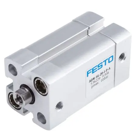 Produktfoto 1 von Festo ADN 536229 Pneumatikzylinder 20 mm Doppeltwirkend, Bohrung Ø 16 mm, bis 10 bar