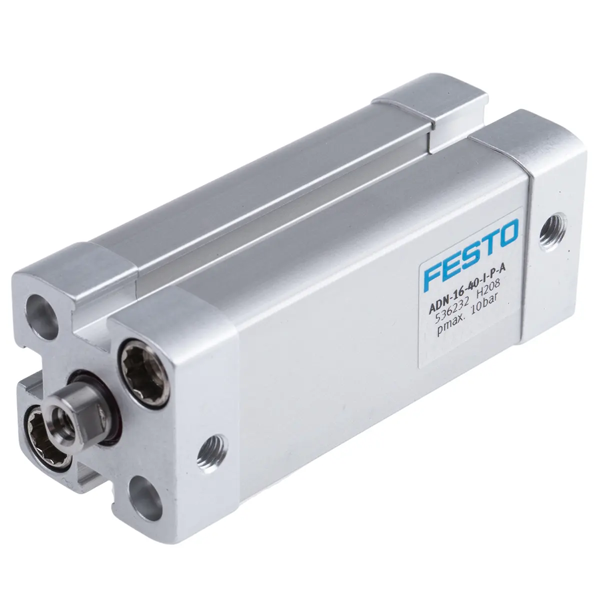Produktfoto 1 von Festo ADN 536232 Pneumatikzylinder 40 mm Doppeltwirkend, Bohrung Ø 16 mm, bis 10 bar