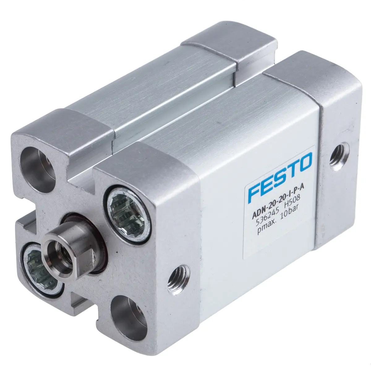 Produktfoto 1 von Festo ADN 536245 Pneumatikzylinder 20 mm Doppeltwirkend, Bohrung Ø 20 mm, bis 10 bar