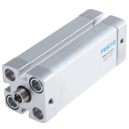Produktfoto 1 von Festo ADN 536362, M5 Pneumatikzylinder doppeltwirkend, Bohrung Ø 20mm / Hub 60mm, bis 10 bar