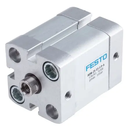 Produktfoto 1 von Festo ADN 536261 Pneumatikzylinder 15 mm Doppeltwirkend, Bohrung Ø 25 mm, bis 10 bar