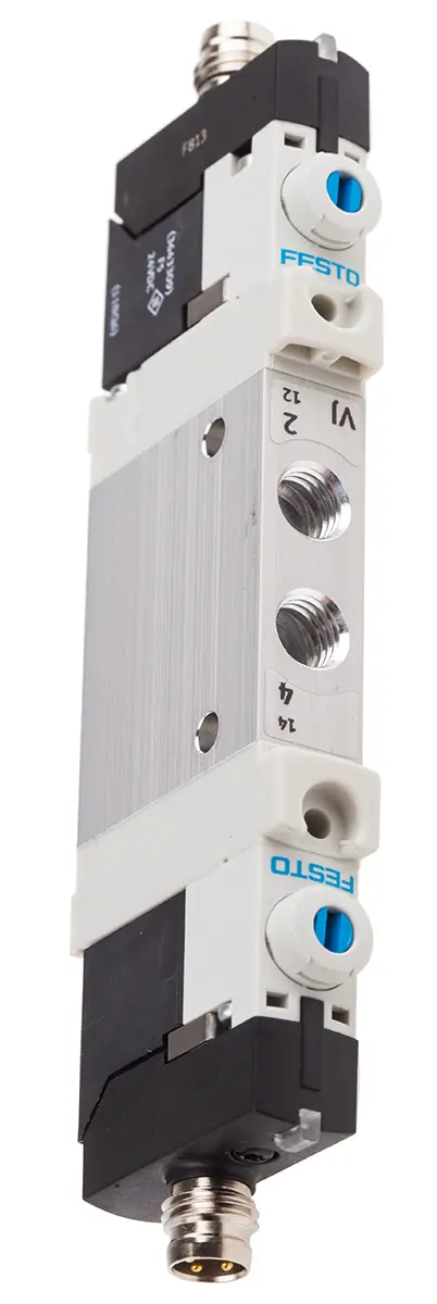 Produktfoto 1 von Festo VUVG 8042552 Magnetventil 5/2 Inline M7, Magnet/Magnet-betätigt 24V dc
