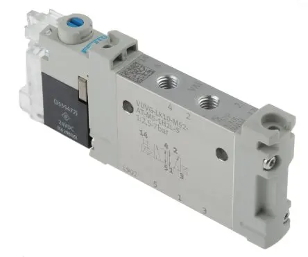 Produktfoto 1 von Festo 5/2 VUVG Magnetventil Metrisch, Magnet/Feder-betätigt 24V dc
