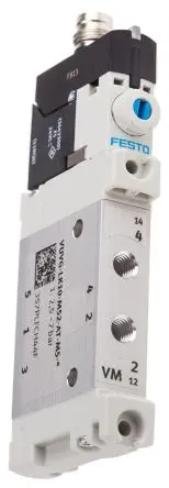 Produktfoto 1 von Festo 5/2 VUVG Magnetventil Metrisch, Magnet/Feder-betätigt 24V dc