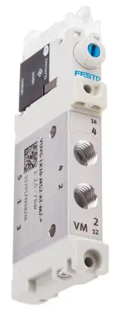Produktfoto 1 von Festo 5/2 VUVG Magnetventil Metrisch, Magnet/Feder-betätigt 24V dc