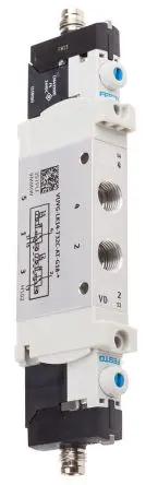 Produktfoto 1 von Festo 3/2 VUVG Magnetventil G, Magnet/Feder-betätigt 24V dc