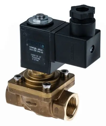 Produktfoto 1 von Festo 2/2 VZWF Magnetventil G, Elektromagnet-betätigt 24V dc