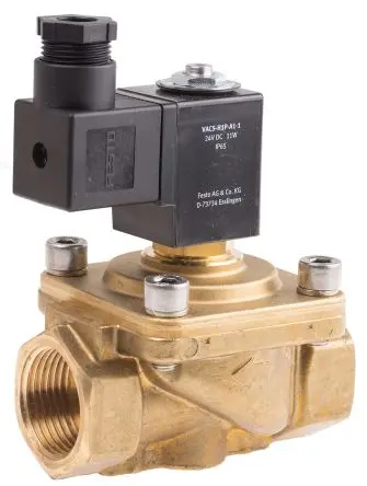 Produktfoto 1 von Festo 2/2 VZWF Magnetventil G, Elektromagnet-betätigt 24V dc