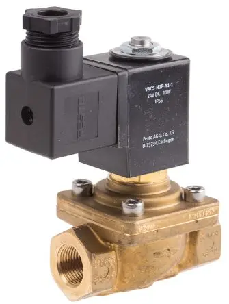 Produktfoto 1 von Festo 2/2 VZWF Magnetventil G, Elektromagnet-betätigt 24V dc