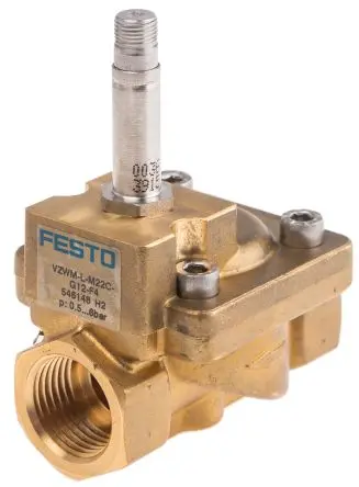 Produktfoto 1 von Festo 2/2 Öffner VZWM Pneumatisches Magnetventil G, Magnet/Feder-betätigt
