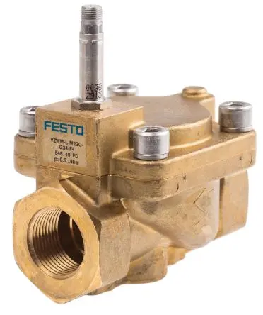 Produktfoto 1 von Festo 2/2 VZWM Pneumatisches Magnetventil G, Magnet/Feder-betätigt
