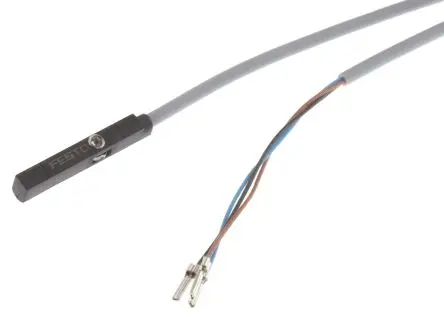 Produktfoto 1 von Festo SMT-Serie 551373 Kabel mit Stecker M8X1, Kabel mit Stecker M12X1, Drehbares Gewinde, Kabel mit offenem Ende,
